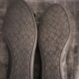 Coach paten leather shoes